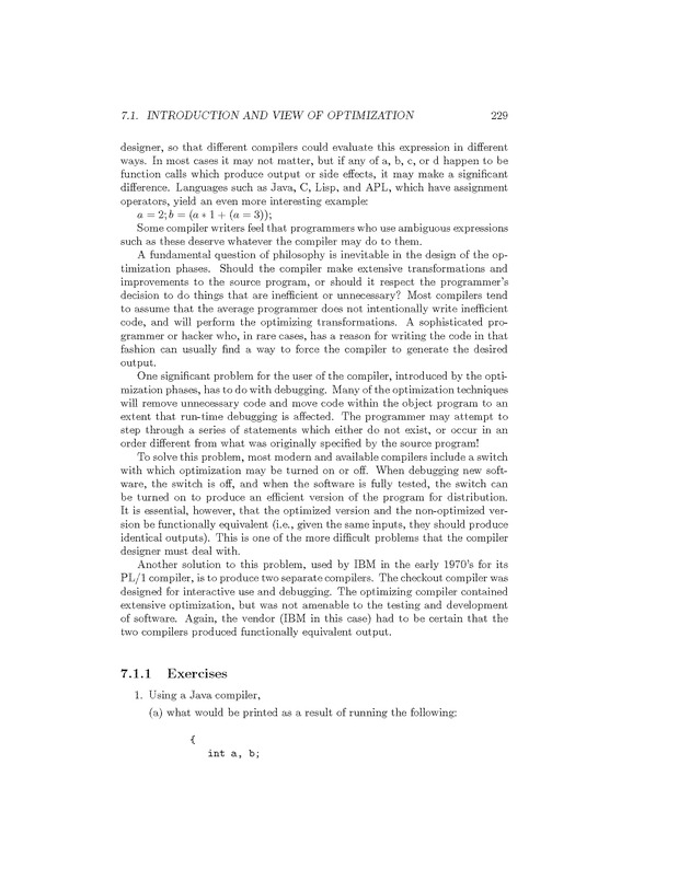 Compiler Design: Theory, Tools, and Examples - Page 229